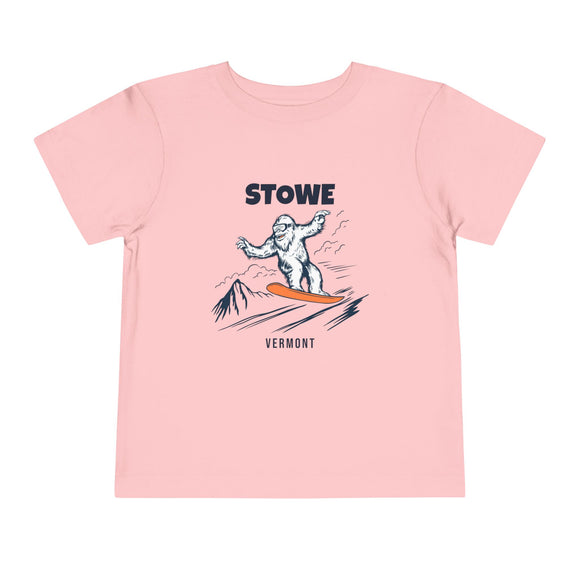 Stowe, Vermont Yeti Snowboard Toddler Tee