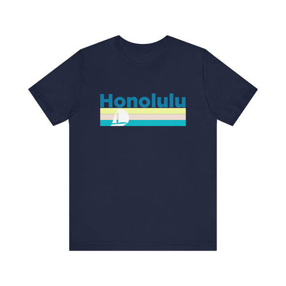 Honolulu T Shirt - Sailboat Graphic Honolulu Tee