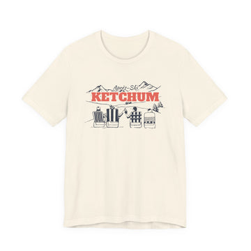 Ketchum, Idaho Après-ski T-Shirt - Vintage Mountain Graphic Tee
