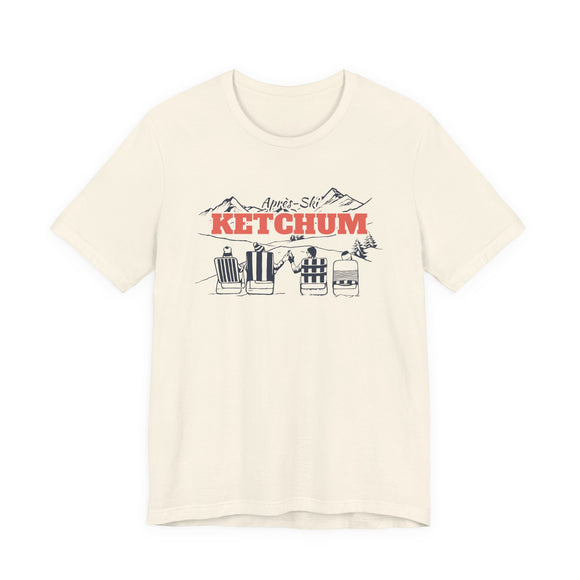 Ketchum, Idaho Après-ski T-Shirt - Vintage Mountain Graphic Tee