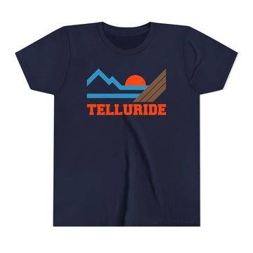 Buy navy Telluride, Colorado Youth Graphic Tee - Kids Telluride T Shirt