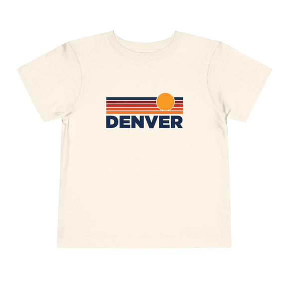 Denver, Colorado Toddler T-Shirt - Retro Sun Tee