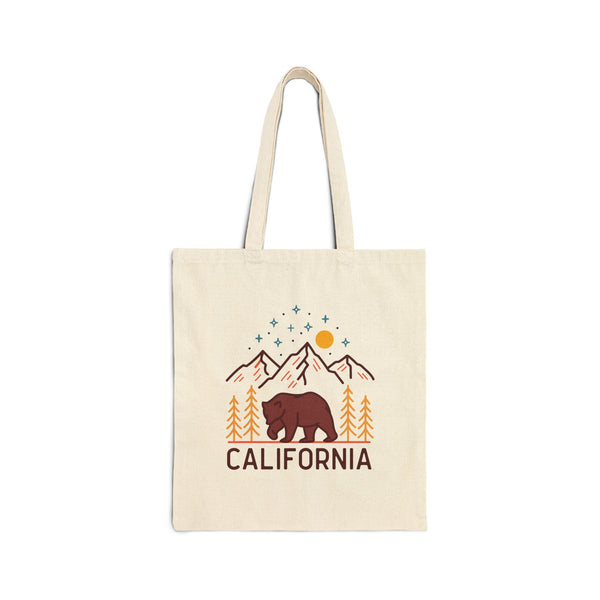 California Tote Bag - Cotton Canvas California Bag