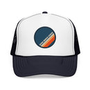 Anna Maria Island, Florida Retro Trucker Hat — Vintage Striped Foam Cap-1