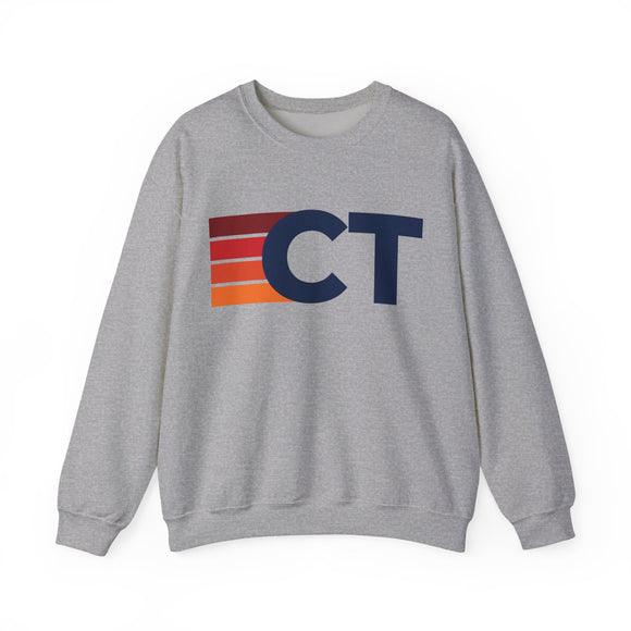Connecticut Retro Sweatshirt | Retro Stripes Connecticut