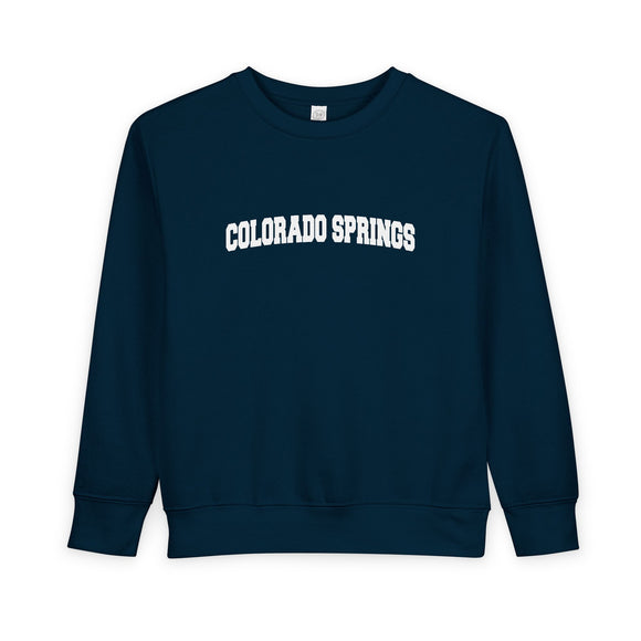 Colorado Springs, Colorado Toddler Sweatshirt - Colorado Springs Toddler Crewneck Sweatshirt