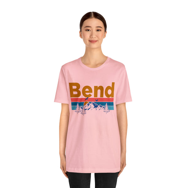 Bend, Oregon Shirt - Mountain Sunset Unisex Bend T-Shirt