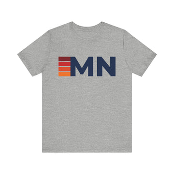 Buy athletic-heather Minnesota Retro Stripes T-Shirt | Minnesota State Tee