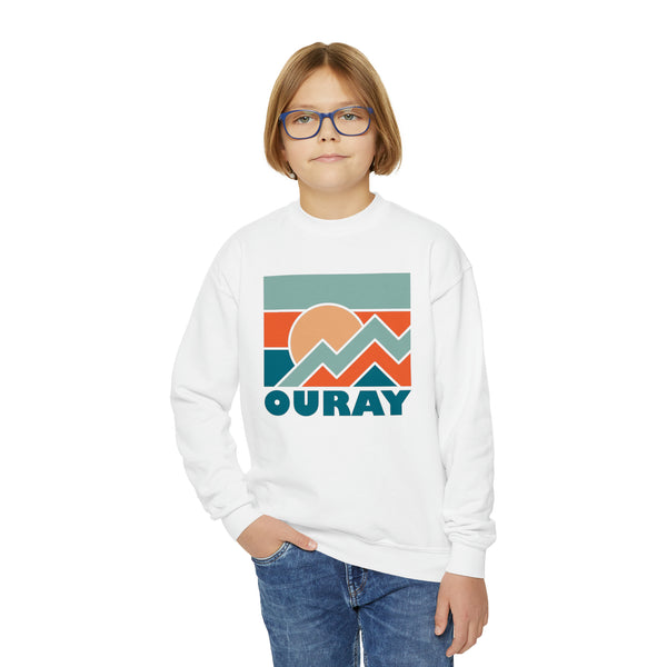 Ouray, Colorado Youth Sweatshirt - Unisex Kid's Ouray Crewneck Sweatshirt