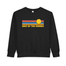 Lake of the Ozarks, Missouri Toddler Sweatshirt - Retro Sun Lake of the Ozarks Toddler Crewneck Sweatshirt-3
