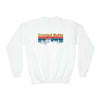 Crested Butte Youth Sweatshirt - Unisex Kid's Crested Butte Crewneck Sweatshirt