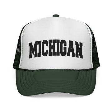 Buy dark-green Michigan Retro Collegiate Style Trucker Hat