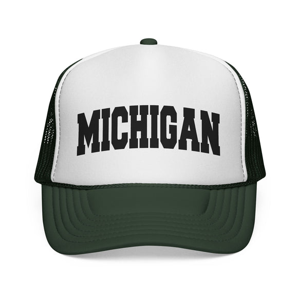 Michigan Retro Collegiate Style Trucker Hat