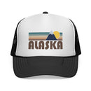 Alaska Retro Mountains Trucker Hat - Vintage Style Alaska Cap-1