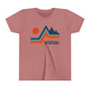 Montana Youth Shirt - Retro Mountain Montana Kid's T-Shirt