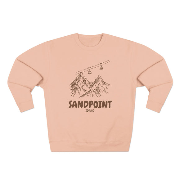 Premium Sandpoint, Idaho Gondola Ski Mountain Sweatshirt