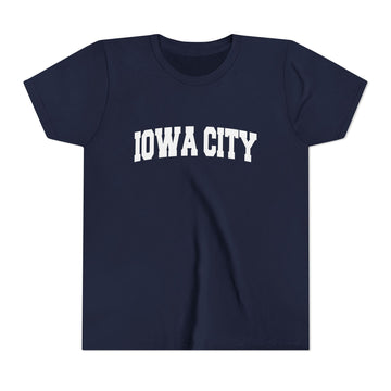 Buy navy Iowa City, Iowa Youth Graphic Tee - Kids Iowa City T Shirt