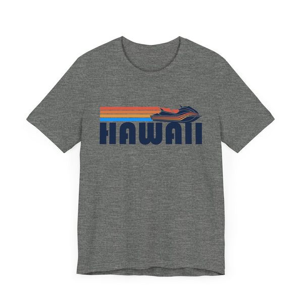 Hawaii T Shirt - Retro Jetski PWC Graphic Hawaii Tee