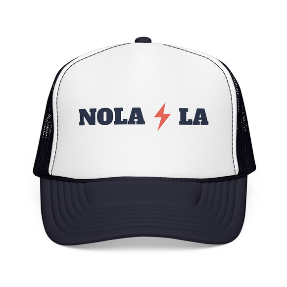 New Orleans, Louisiana Retro Trucker Hat - Lightning Foam Cap