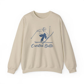 Crested Butte, Colorado Sweatshirt - Vintage Skiing Graphic Crewneck - 0