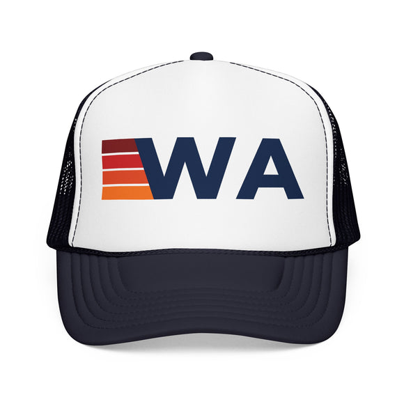 Washington Trucker Hat - WA Abbr retro cap