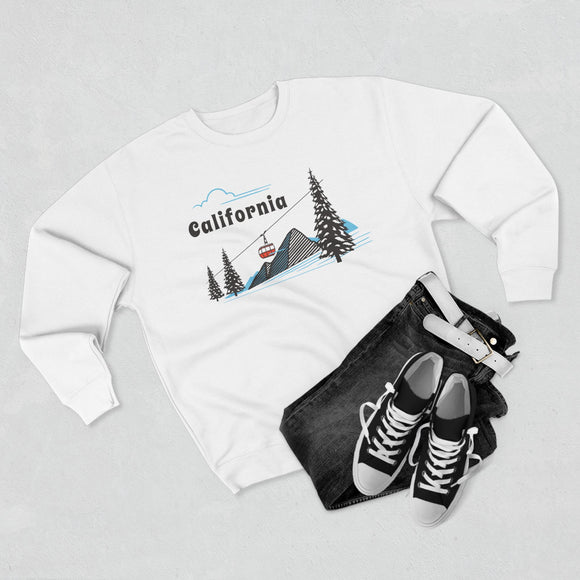 Premium California Sweatshirt Unisex Crewneck, Premium Sweatshirt, Crewneck Jumper, Ski Resort Apparel