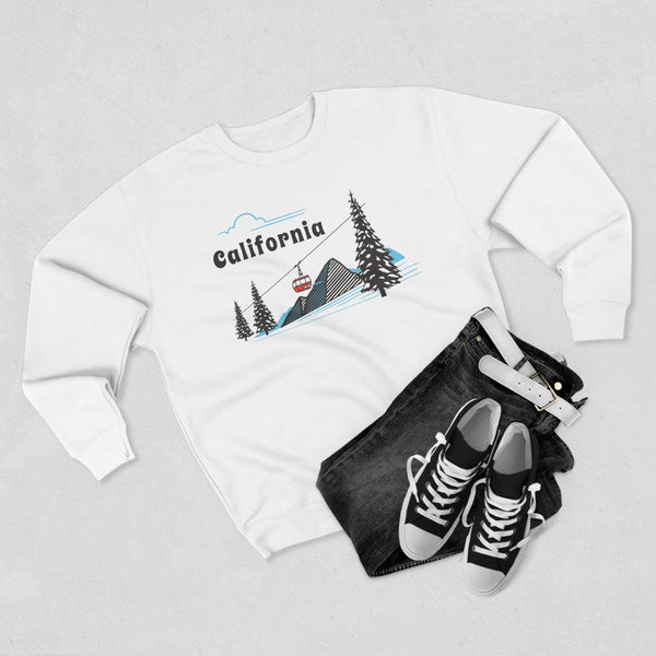 Premium California Sweatshirt Unisex Crewneck, Premium Sweatshirt, Crewneck Jumper, Ski Resort Apparel
