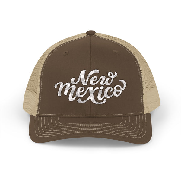 New Mexico Snapback Trucker Cap - Embroidered New Mexico Hat