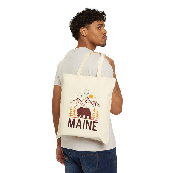 Maine Tote Bag - Cotton Canvas Maine Bag