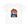 Vail, Colorado Toddler T-Shirt - Retro Palm Tree Toddler Vail Shirt