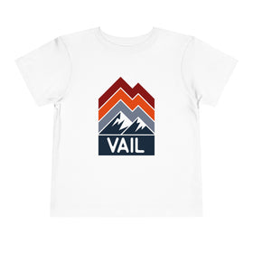 Vail, Colorado Toddler T-Shirt - Retro Palm Tree Toddler Vail Shirt