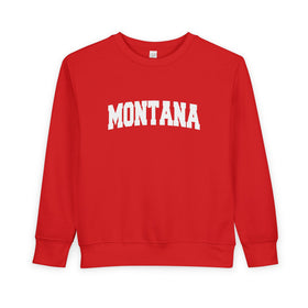 Buy red Montana Sweatshirt - Montana Crewneck Sweatshirt