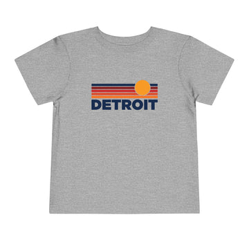 Buy athletic-heather Detroit, Michigan Toddler T-Shirt - Retro Sun Tee