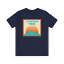 Retro Jackson Hole, Wyoming T-Shirt, Mountain Sun Tee, Unisex Graphic Shirt, Vintage Jackson Hole, Wyoming Top, Outdoor Adventure Clothing-3