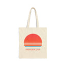 Panama City, Florida Retro 80s Cotton Canvas Panama City Tote Bag-1