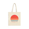 Panama City, Florida Retro 80s Cotton Canvas Panama City Tote Bag