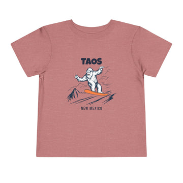 Buy heather-mauve Taos, New Mexico Yeti Snowboard Toddler Tee