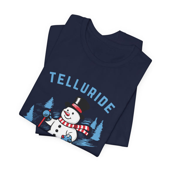 Telluride, Colorado T Shirt - Ski Snowman Graphic Tee