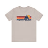 Retro Montpelier, Vermont T-shirt, Mountain Tee, Vintage Montpelier Unisex Jersey Shirt, Outdoor Hiking Apparel