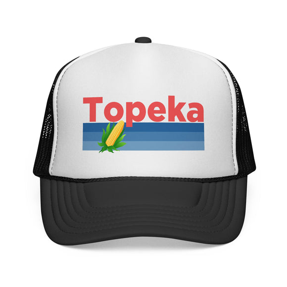 Topeka, Kansas Retro Corn and Farm Trucker Hat