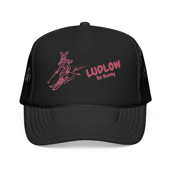 Ludlow, Vermont Ski Bunny Foam Trucker Hat