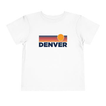 Denver, Colorado Toddler T-Shirt - Retro Sun Tee - 0