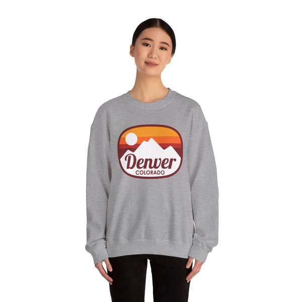Denver, Colorado Sweatshirt - Unisex Retro Ombre Crewneck Denver Sweatshirt