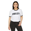 Iowa City, Iowa Cotton Ringer Graphic Tee - Unisex Iowa City T Shirt, Vintage Style Tee, Men's/Women's Tee