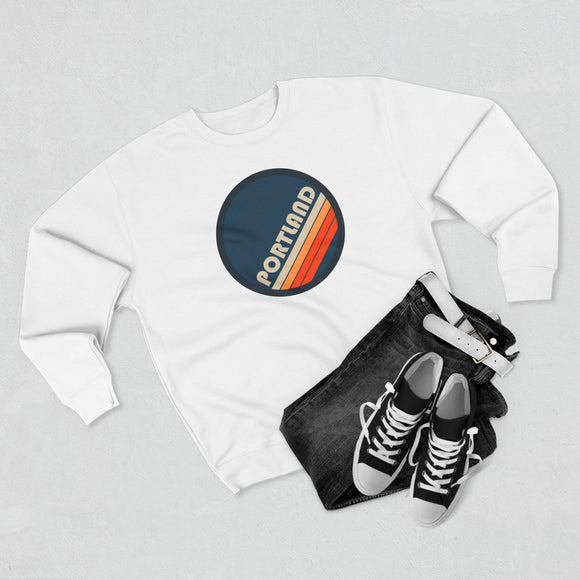 Premium Portland, Oregon Sweatshirt - Retro Unisex Premium Oregon Sweatshirt