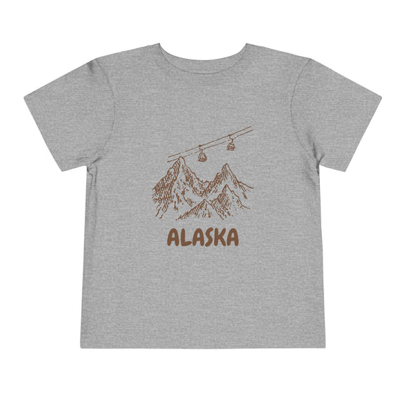 Alaska Toddler T-Shirt — Vintage Gondola Ski Mountain Tee