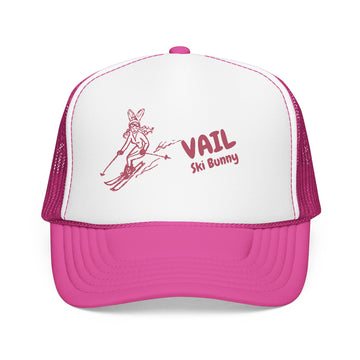 Vail, Colorado Ski Bunny Foam Trucker Hat