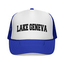 Lake Geneva, Wisconsin Collegiate Style Trucker Hat-5