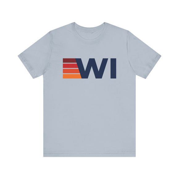 Wisconsin Retro Stripes T-Shirt | Wisconsin State Tee
