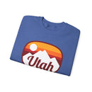 Utah Sweatshirt - Unisex Retro Ombre Utah Crewneck Sweatshirt-27